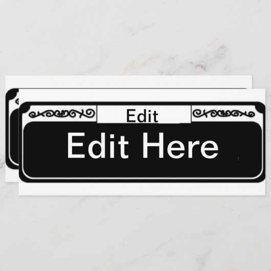 French Quarter Street sign Blanks (Front/Back)