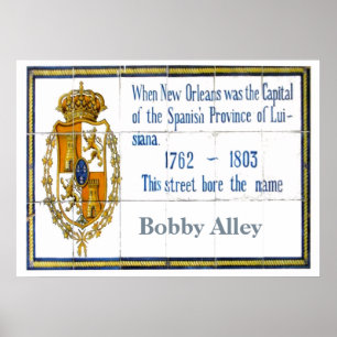 French Quarter Tile Mural, Customize Poster