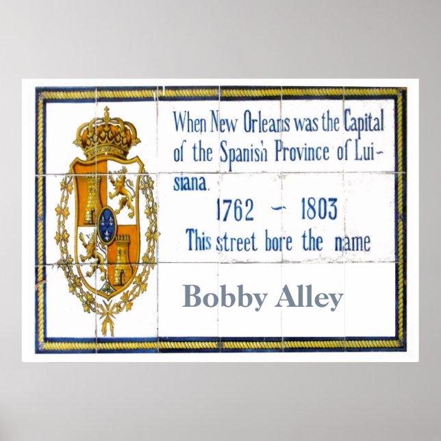 French Quarter Tile Mural, Customize Poster (Front)
