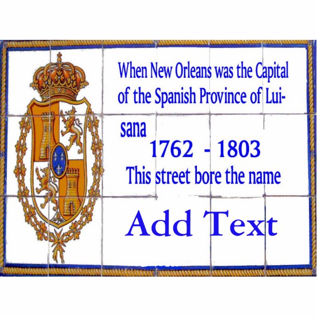 French Quarter Tile Murals, add text Cutout (Front)