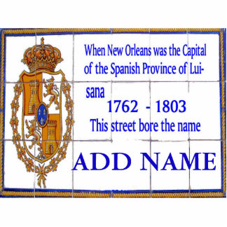 French Quarter Tile Murals, add text Cutout