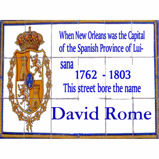 French Quarter Tile Murals, add text Statuette (Front)
