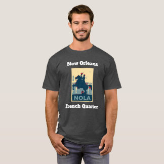 French Quarter Vintage Jackson Square Add Text T-Shirt