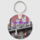 New Orleans French Quarter Louisiana Keychain | Zazzle