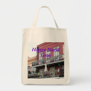 French Quarter Wrought Iron Balconies Tote Bag