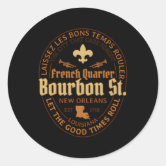 New Orleans Bourbon Street Sign Sticker | Zazzle