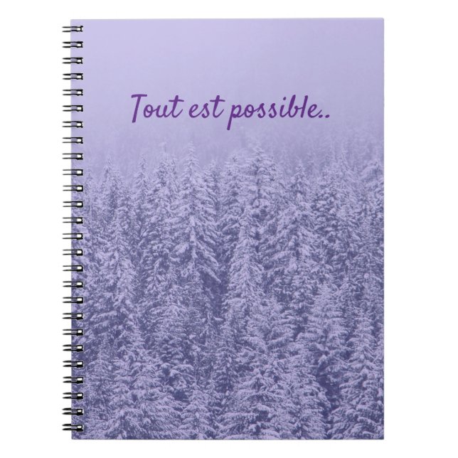 French Quotes Themed Notebook (Front)