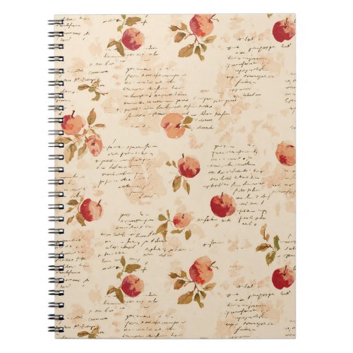 French Red Apples Notebook