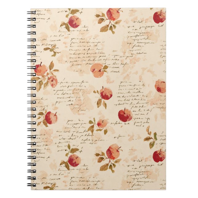 French Red Apples  Notebook (Front)