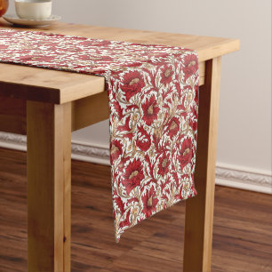 French Red Farmhouse Chic: Distressed Splendor Long Table Runner