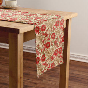 French Red Harvest: Rustic Farmhouse Accents Long Table Runner