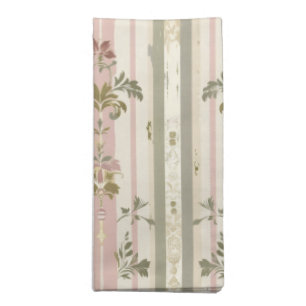 French Retro Damask Stripe Cloth Napkin