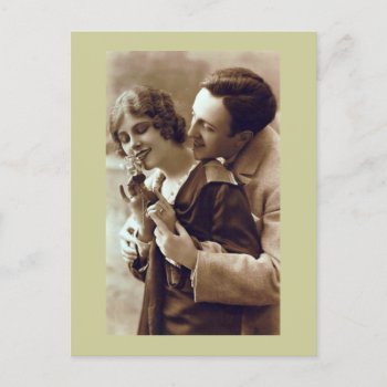 French Retro Romantic Postcard by FrenchFlirt at Zazzle