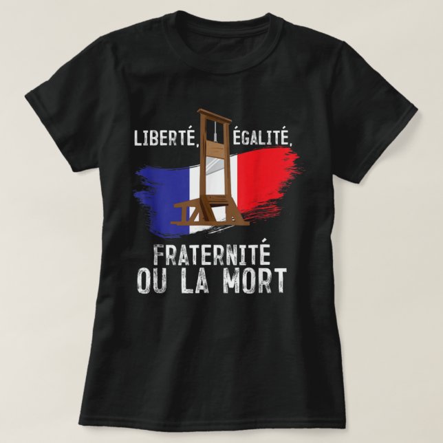 French Revolution Liberty Equality Fraternity Bast T-Shirt (Design Front)