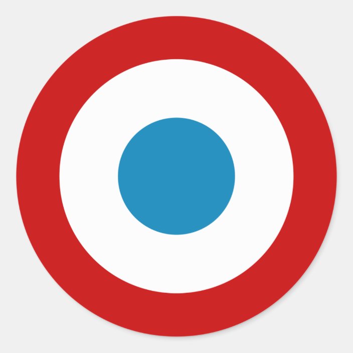 French Revolution Roundel France Cocarde Tricolore Classic Round Sticker Zazzle Com