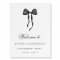 French Ribbon Bow Engagement Party Welcome Sign