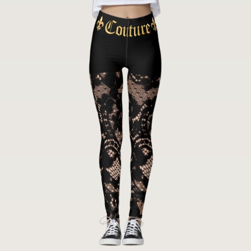 French Risque Couture  Leggings