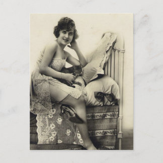 French Risqué Vintage photo Postcard