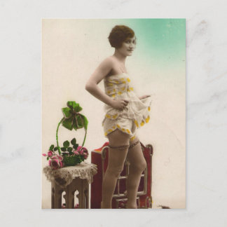 French Risqué Vintage photo Postcard