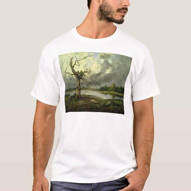 French River Landscape T-Shirt (Front)