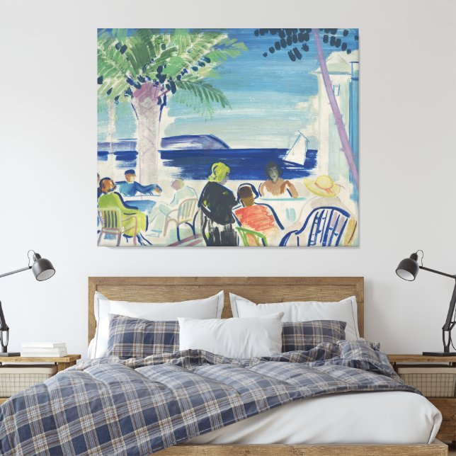 French Riviera  Canvas Print (Insitu(Bedroom))