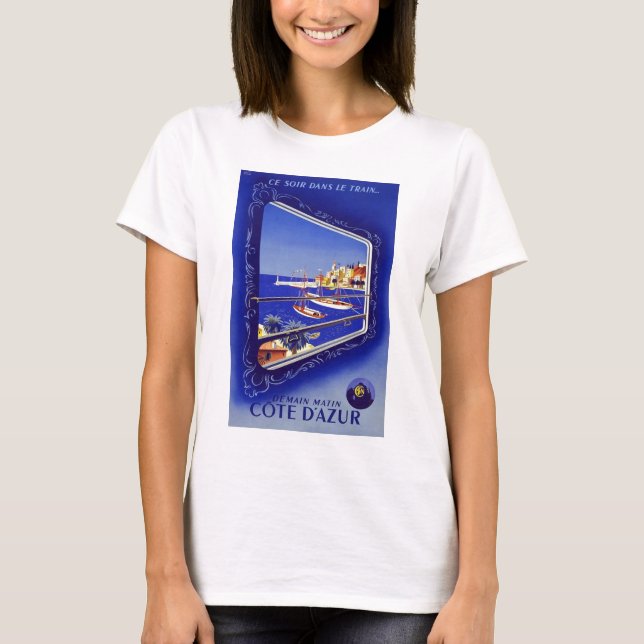 French Riviera Cote D'Azur T-Shirt (Front)