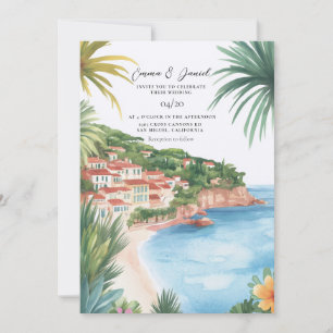 French Riviera Destination Wedding Invitation