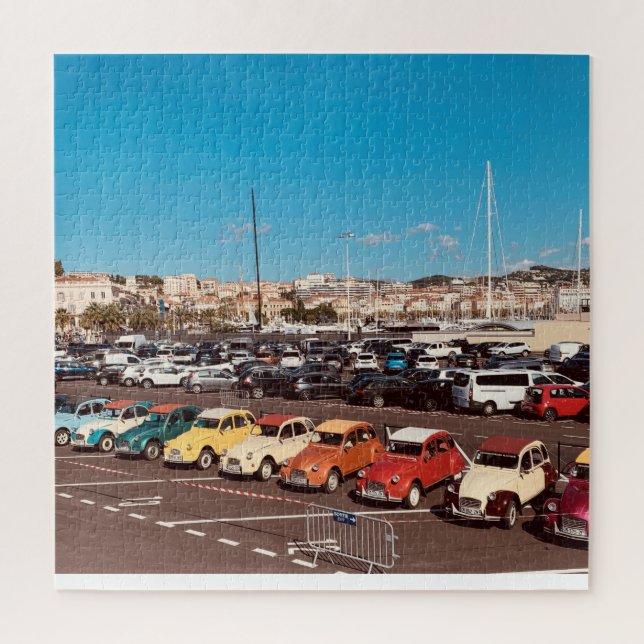 French Riviera in Cannes France Classic Car Jigsaw Puzzle (Vertical)
