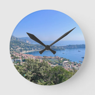 French Riviera Round Clock