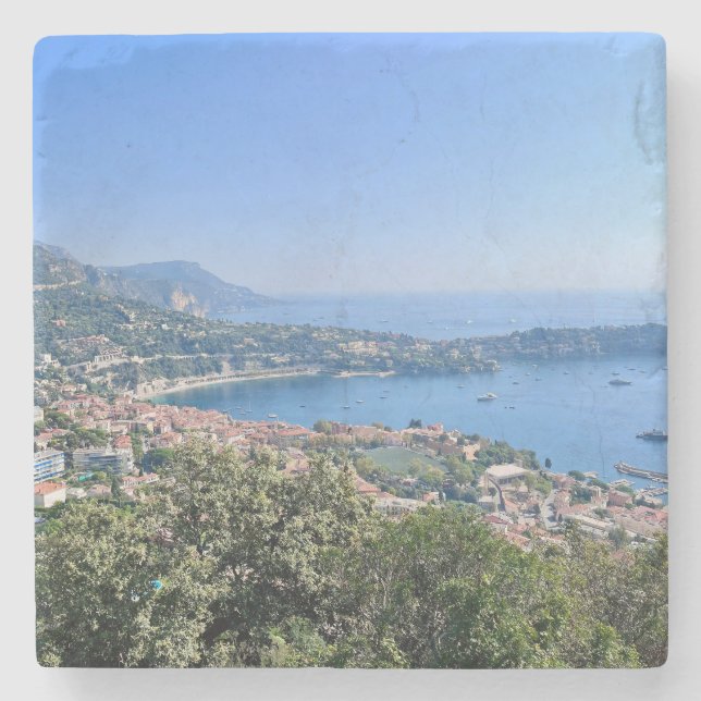 French Riviera Stone Coaster (Front)