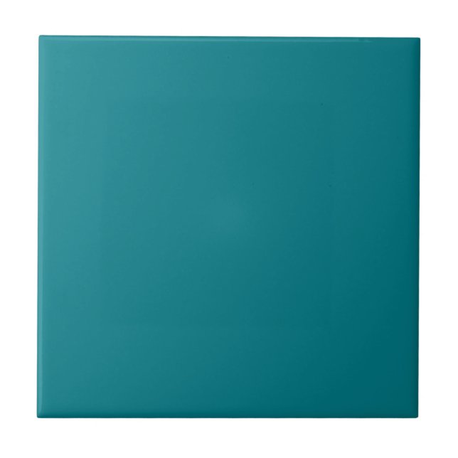 French Riviera Teal Square Kitchen and Bathroom Ceramic Tile (Front)