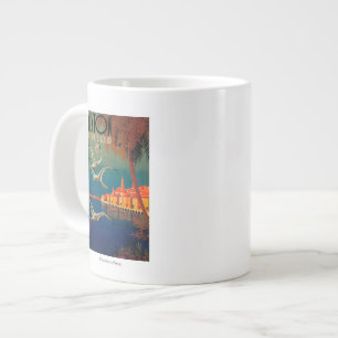 French Riviera Travel Poster # 1 Giant Coffee Mug