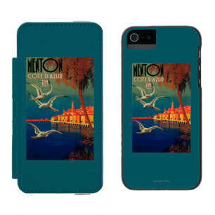 French Riviera Travel Poster # 1 Wallet Case For iPhone SE/5/5s