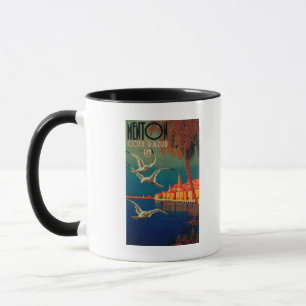 French Riviera Travel Poster # 1 Mug
