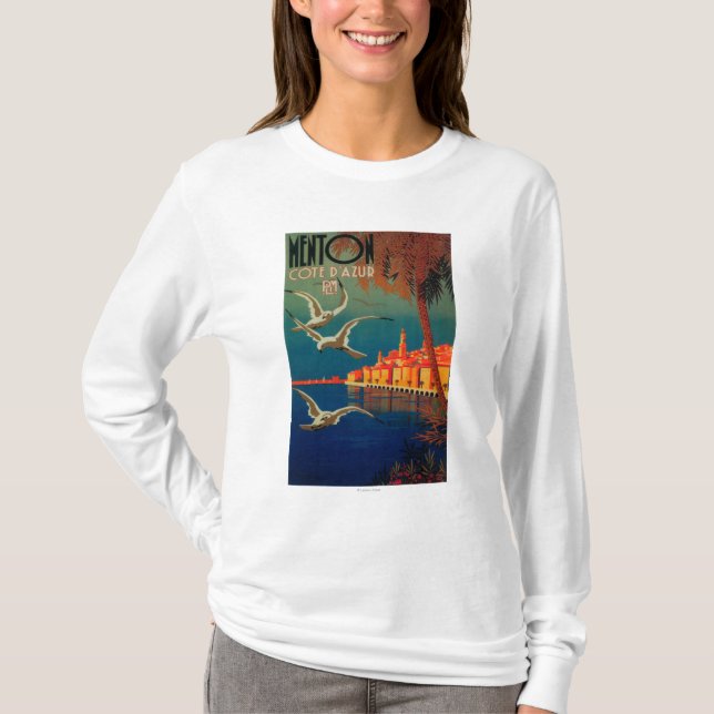 French Riviera Travel Poster # 1 T-Shirt (Front)