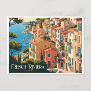 French Riviera Villefranche-sur-Mer France Postcard
