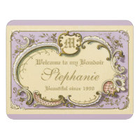French Rococo Boudoir Elegant Frame Gold Lilac