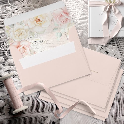 French Romance Wedding Collage V2 ID870 Envelope