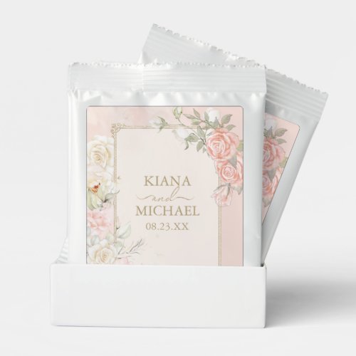 French Romance Wedding Floral Frame Blush ID870 Margarita Drink Mix