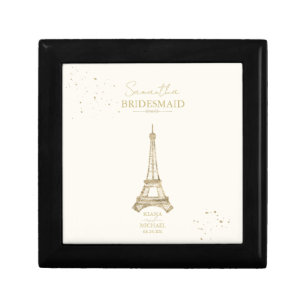 French Romance Wedding Party Member Blush ID870 Gift Box