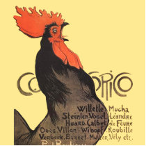 French Rooster Cocorico by Stenlen Art Poster Statuette