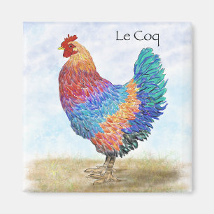 French Rooster Kitchen Magnet