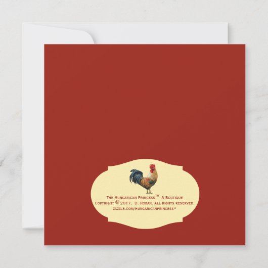 French Rooster Le Poulet Kitchen Decoration | (Back)