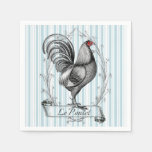 French Rooster Le Poulet Paper Napkins
