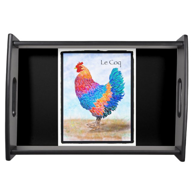 French Rooster Serving Tray (Front)