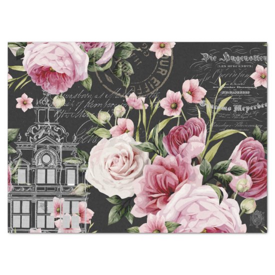 FRENCH ROSE AND CHATEAU TISSUE PAPER