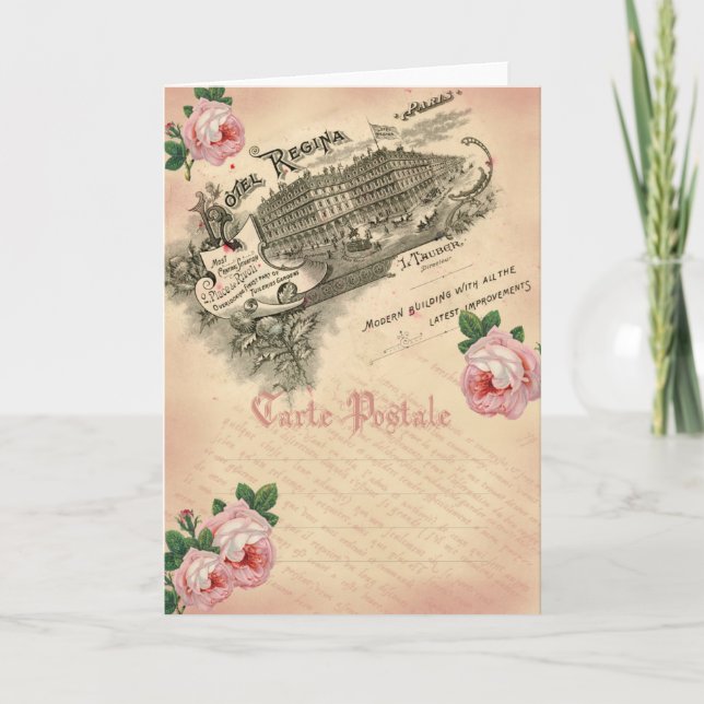 French Rose - Greeting Card (Front)