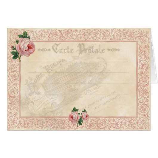 French Rose - Notecard (Front Horizontal)