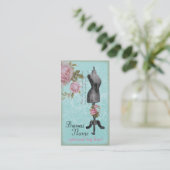 French Rosy Mannequin Business Card (Standing Front)