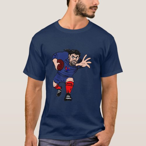 French Rugby Mens Athlete Sports Fan Rugby T_Shirt